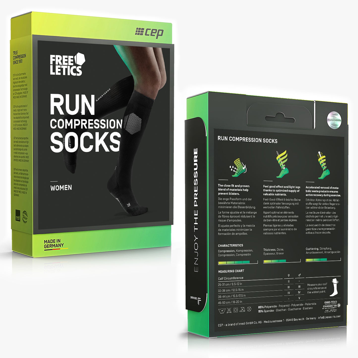 Freeletics training compression high-cut socks