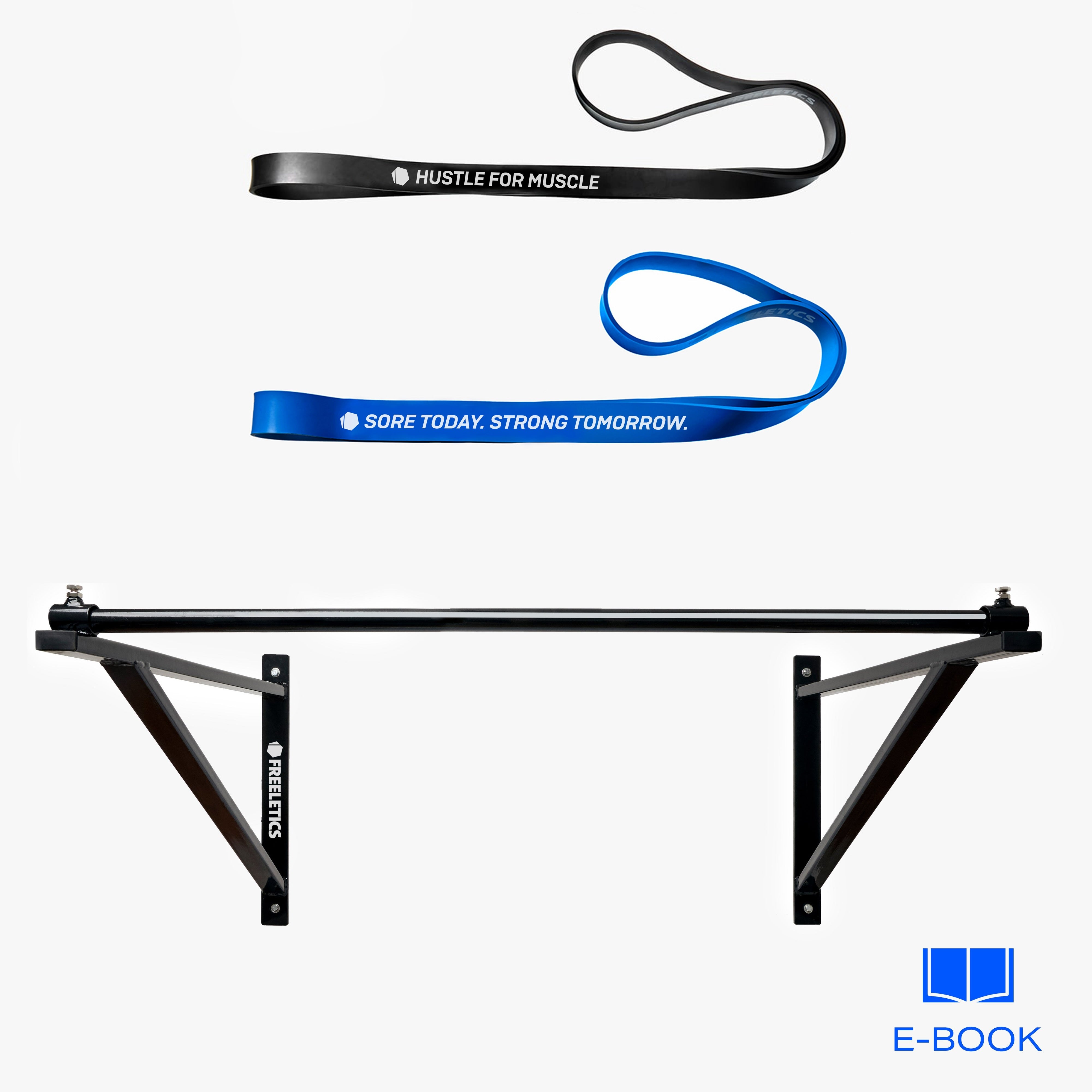 Wall Pullup Bar & Bands Bundle