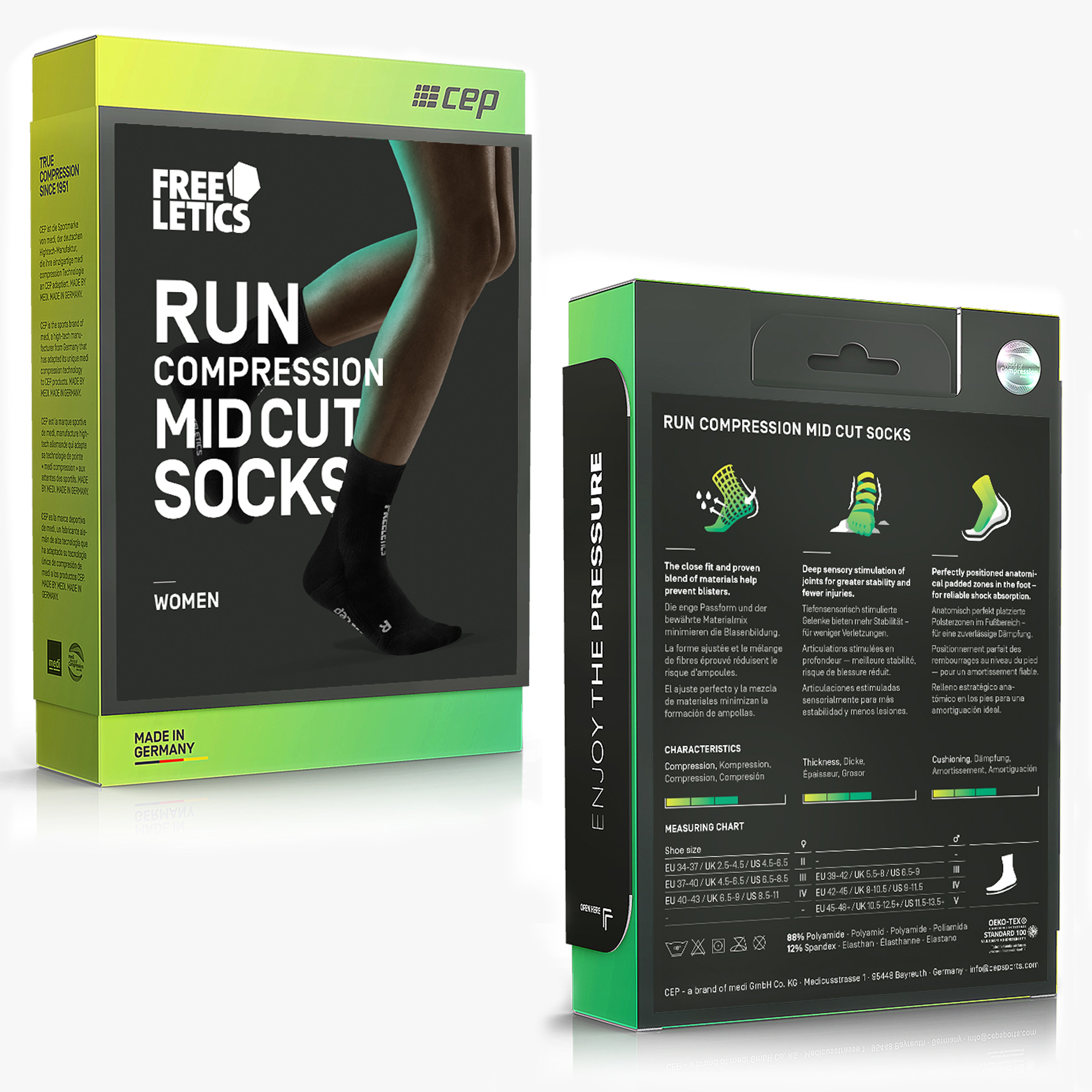 Freeletics Training Compression Mid-cut Socks